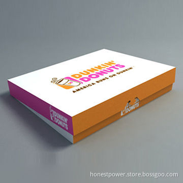 Doughnut Box with Offset Printing, Customized Sizes and Printings are Accepted